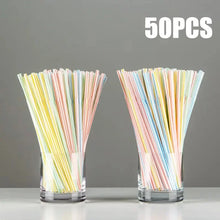 Load image into Gallery viewer, 50-1000Pcs Multicolor Drinking Straws – Milk Tea &amp; Party Supplies
