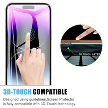 Load image into Gallery viewer, 20000D Full Tempered Glass For iPhone 14 13 12 11 Pro Max mini Screen Protector iPhone X XR XS Max 7 8 Plus SE Glass Film 9H Hardness HD Screen Protector For iPhone
