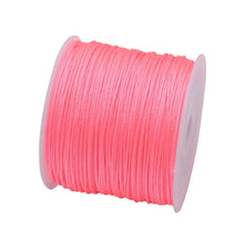 Load image into Gallery viewer, 50 Yards 0.8mm Braided Nylon Cord – Durable Satin String for Jewelry Making, Beading, Macrame, Chinese Knot &amp; DIY Crafts
