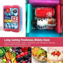 Load image into Gallery viewer, Slim Reusable Ice Packs for Lunch Box – Long-Lasting Freezer Cool Packs for Lunch Bags &amp; Coolers (Set of 4)
