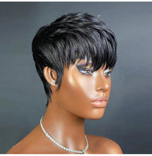 Load image into Gallery viewer, Short Wig For Women Human Hair Wigs Pixie Cut Wig Real Human Hair Machine Made Pixie Wigs Short Layered Haircut Straight Wigs
