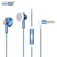Load image into Gallery viewer, NiceHCK EB2S PRO HIFI Wired Microphone Earphone 15.4mm Dynamic Unit Earbud Bass Headset With Silver Plated OCC Mixed Cable IEM
