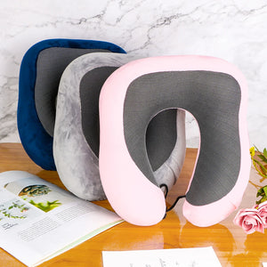 U Shaped Memory Foam Neck Cushion Travel Healthcare Soft Travel Pillow Neck Cervical Airplane Pillow