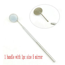 Load image into Gallery viewer, 5pcs Dental Mirror Plain Mirror 22mm/24mm Surgical Instruments Replace Tools Dentist
