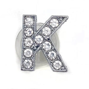 1pcs Metal Shoes Charms Accessories Garden Rhinestones Letters Shoe Decorations Diy Charm For Crocs Pins Chain X-mas Women Gifts