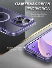 Load image into Gallery viewer, Elegant iPhone 14 Pro Max Case 6.7" Strong Edges Slim Frame Clear Protective Case with Built-in Screen Protector Compatible Shockproof Thin Clear Case Luxury Case For Smartphone
