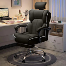 Load image into Gallery viewer, Executive Office Chair with Foot Rest High Back Office Chair Computer Gaming Chairs Big and Tall PU Leather Office Brown
