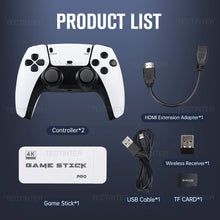 Load image into Gallery viewer, M15 4K Game Stick Mini Video Games Consoles Retro Handheld 20000 Games Player HD Video Game Stick 2.4G Double Wireless Controlle
