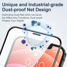 Load image into Gallery viewer, 2PCS Alloy Dust Net Tempered Glass for Iphone 14 13 12 11 Pro XS MAX XR Screen Protector for IPhone 13Mini 14Plus Protective Glass  Full Edge-to-Edge Screen Protection Glue Tempered Glass for iPhone
