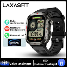 Load image into Gallery viewer, LAXASFIT 2024 Outdoor Military Men's Smart Watch Bluetooth
