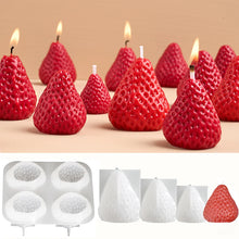 Load image into Gallery viewer, 3D Strawberry Aromatherapy Candle Silicone Mold DIY Handmade Romantic Scented for Valentine's Day Party Home Decor Birthday Gift

