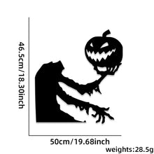 Load image into Gallery viewer, Halloween Door &amp; Window Stickers - Skeleton Hands, Pumpkins, Ghosts, and Witch Hat Decor
