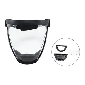 Full Face Shield Oil-splash Proof Mask Motorcycle Bicycle Cycling Dusting Mask Transparent Protection Cover Protective Goggles