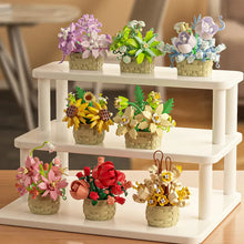 Load image into Gallery viewer, DIY MOC Potted Rose Sunflower Plants Succulents Bonsai Tree Gardens Romantic Building Blocks Model Bricks Kids Sets Kits Toys
