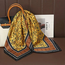 Load image into Gallery viewer, Luxury Satin Silk Square Scarf – Shawl, Hijab &amp; Fashion Wrap 2023
