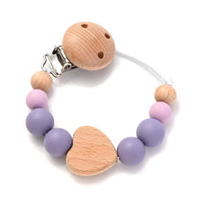 Load image into Gallery viewer, Baby Pacifier Chain Clip Silicone Teether Beads Soother Toy
