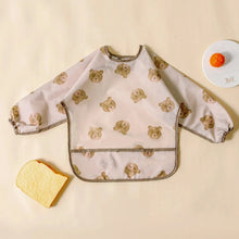 Load image into Gallery viewer, Waterproof Long Sleeve Baby Bib | Washable Feeding Bib with Full Coverage &amp; Easy Clean Design
