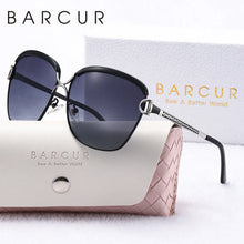 Load image into Gallery viewer, BARCUR Sunglasses Women’s Fashion Polarized Metal Frame Sunglasses UV400 Protection Multi-Color Options Trendy Square Sunglasses with Exquisite White Gift Box for Summer Parties Travel &amp; Outdoor Events
