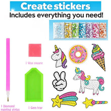 Load image into Gallery viewer, Big Gem Diamond Painting Kit - DIY Mosaic Art &amp; Sticker Craft for Kids
