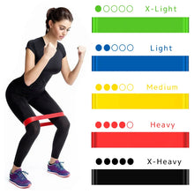 Load image into Gallery viewer, Portable Fitness Workout Equipment Rubber Resistance Bands Yoga Gym Elastic Gum Strength Pilates Crossfit Women Weight Sports
