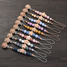 Load image into Gallery viewer, Baby Pacifier Chain Clip Silicone Teether Beads Soother Toy
