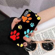 Load image into Gallery viewer, Dog Paw Phone Case For Iphone 11 12 13 Mini Pro Max 8 7 6 6s Plus X 5 S Se 2020 Xr Xs 10 Case Paw Print Heart Pet Lovers
