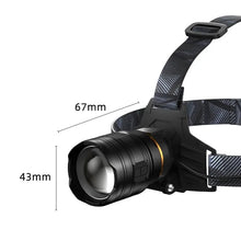 Load image into Gallery viewer, COBA Powerful XHP360 36-core Headlamp Flashlight 18650 Rechargeable ZOOM Head Flashlights High Power Head Lamp Fishing Headlight
