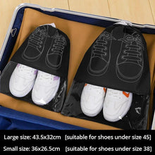 Load image into Gallery viewer, 5PCS Travel Shoe Storage Bags – Waterproof Non-Woven Large Capacity
