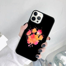 Load image into Gallery viewer, Dog Foot Print Colorful Pattern Phone Case For Iphone 14 Se 2020 Xr Xs 11 12 13 Mini Pro Max 6 7 8 Plus  Ultra Designer Printed Hard Back Case
