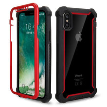 Load image into Gallery viewer, Heavy Duty Shockproof Phone Case For iPhone 14 13 12 Soft Transparent Back Cover Full-Body Clear Bumper Case with Built-in Screen Protector For iPhone

