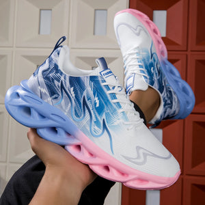 2025 Unisex Running Shoes Men Women Lightweight Mesh Breathable Comfortable Flat Soft Tennis Shoes Summer Lace-up Sneakers Man