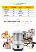 Load image into Gallery viewer, 400W Stainless Electric Grinder Baby Food Pulverizer Coffee Beans Mill Grinder  Fast Grinding Multifunction Smash Machine
