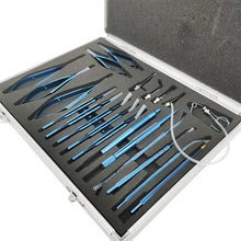 Load image into Gallery viewer, 21PCS Titanium Alloy/Stainless steel Eye Ophthalmic Set Instrument Eye Micro Tweezers Scissors Needle Holder Set Surgical Tools
