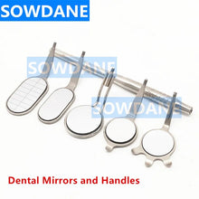 Load image into Gallery viewer, Dental Mouth Mirror Odontoscope Oral Care Teeth Clean Examination Hygiene Glass Mirror Front surface mirror Handle
