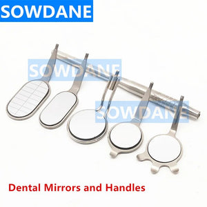 Dental Mouth Mirror Odontoscope Oral Care Teeth Clean Examination Hygiene Glass Mirror Front surface mirror Handle