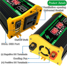 Load image into Gallery viewer, 4000W Vehicle Smart Inverter Dual LCD Display 12V To 220V/110V Intelligent Power Inverter Digital Power Inverter for RV Caravan
