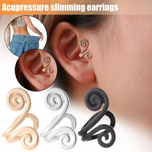 Acupressure Slimming Earrings Healthcare Weight Loss Non-Piercing Earrings Slimming Healthy Stimulating Acupoints Gallstone Clip (RPM Healthcare)