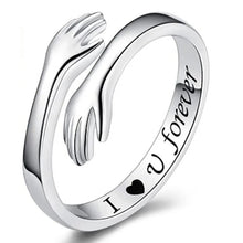 Load image into Gallery viewer, &quot;I Love You Forever&quot; Geometric Hug Ring Jewelry Men&#39;s and Women&#39;s Fashion Gothic Hip-hop Fashion Jewelry Gift Wholesale
