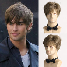 Load image into Gallery viewer, Short  Natural Curly Hair For Male Young Men Heat Resistant Fiber Synthetic Wigs

