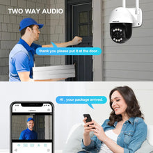 Load image into Gallery viewer, 8MP Dual Lens 2.8mm -12mm 8X Zoom 4K PTZ WiFi IP Camera Outdoor AI Human Tracking CCTV Audio Home Security Surveillance Camera
