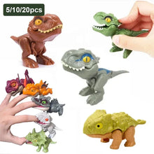 Load image into Gallery viewer, 5/10PCS Finger-biting Dinosaurs Movable Joints Size Simulation Dinosaur Model Toys Children Educational Toys Children Christmas

