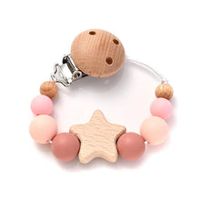 Load image into Gallery viewer, Baby Pacifier Chain Clip Silicone Teether Beads Soother Toy
