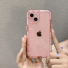 Load image into Gallery viewer, Luminous Shockproof Bumper Phone Case For iPhone 11 14 Pro Max 12 11 13 Pro Max X XR XS Max Transparent Back Cover  Full Bumper Case Strong Classic Phone Case
