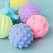 Load image into Gallery viewer, 6Pcs Textured Multi Ball Set for Baby Tactile Training
