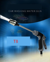 Load image into Gallery viewer, T8 long pole car washing tool watering garden tool water pipe hose universal metal extended car washing high-pressure water gun
