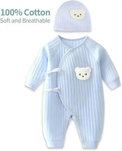 Load image into Gallery viewer, Baby Winter Bodysuit (0–6M) – Thick Cotton Animal Print Onesie for Boys &amp; Girls
