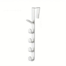 Load image into Gallery viewer, 1pc Bedroom Door Hanger Clothes Hanging Rack Over The Door Plastic Home Storage Organization Hooks, Purse Holder For Bags Rails
