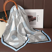 Load image into Gallery viewer, Luxury Satin Silk Square Scarf – Shawl, Hijab &amp; Fashion Wrap 2023

