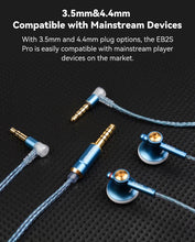 Load image into Gallery viewer, NiceHCK EB2S PRO HIFI Wired Microphone Earphone 15.4mm Dynamic Unit Earbud Bass Headset With Silver Plated OCC Mixed Cable IEM
