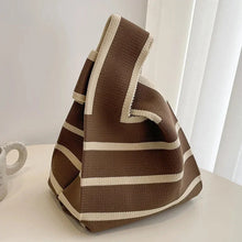 Load image into Gallery viewer, Handmade Knitted Women’s Small Handbag – Casual Mini Tote Wrist Bag
